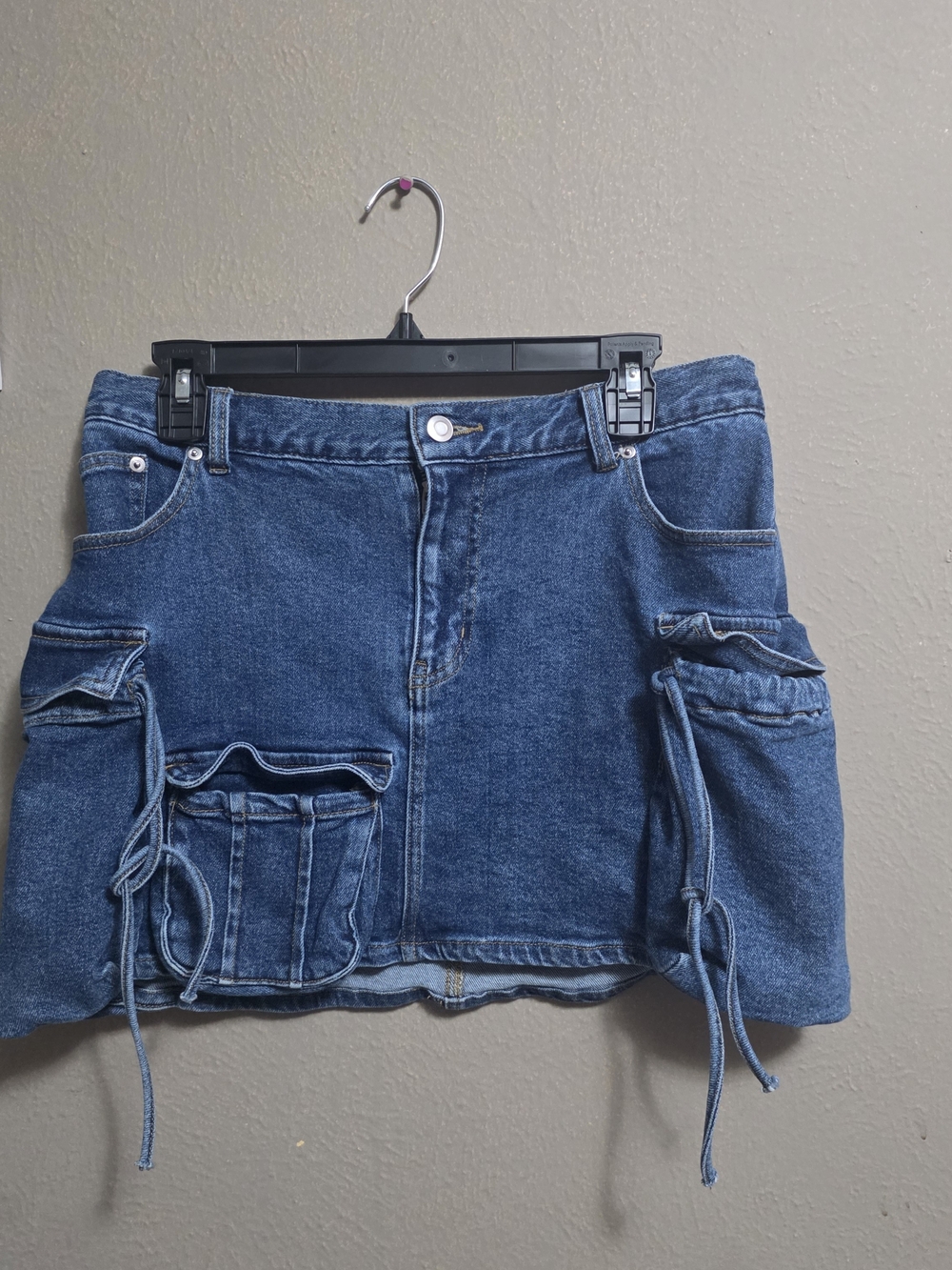 GBG Los Angeles Denim Cargo Pocket Shorts - Blue